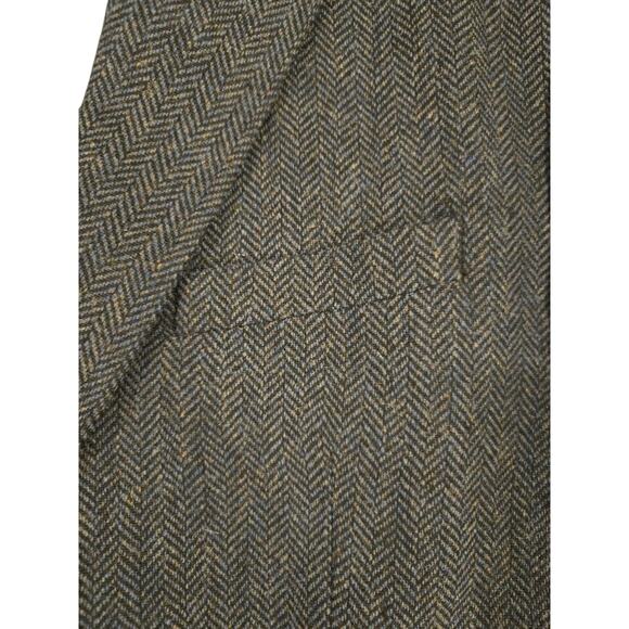 NWT PJ Jones Mens Herringbone Blazer Vintage Tweed Wool Blend Sport Coat Jacket - Picture 6 of 10